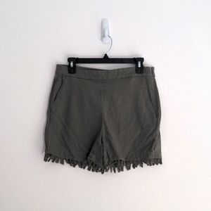 Banana Republic green linen shorts size 6